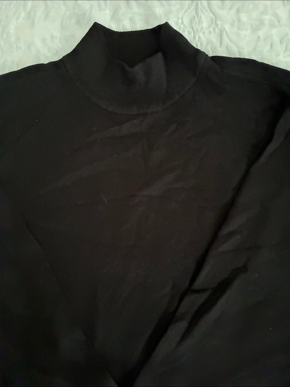 Chico's Women’s Black Mockneck Sweater